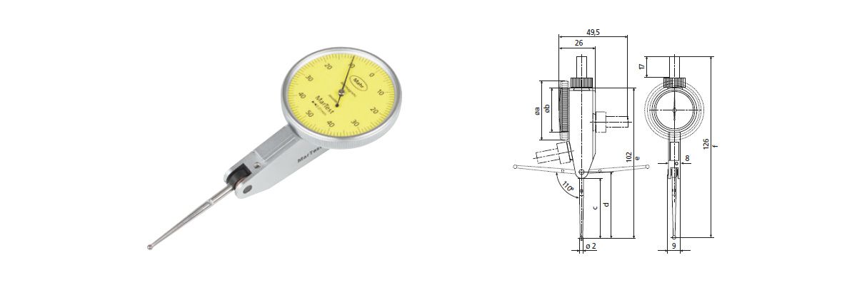 TEST INDICATOR 800SL ±0,25MM
