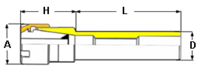 HOLDER ER16M D20 L200