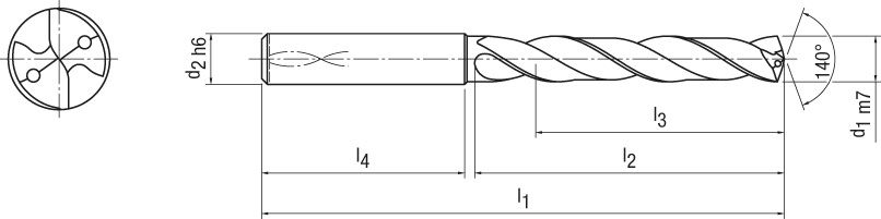 DRILL 4,7 MM MX4 IC 5XD